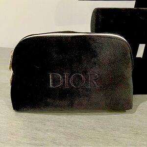 Dior Luxurious Black Velvet cosmetic bag
